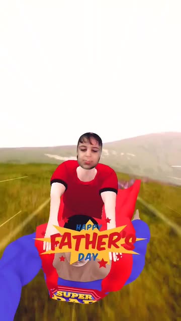 Preview for a Spotlight video that uses the Happy Fathers Day Lens