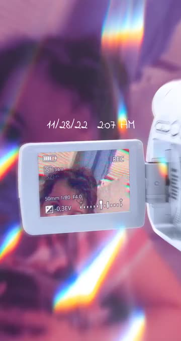 Preview for a Spotlight video that uses the Holographic VHS Lens