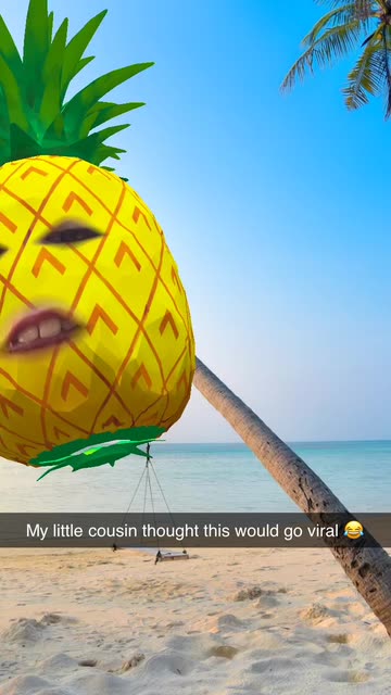 Preview for a Spotlight video that uses the Pineapple Yourself Lens
