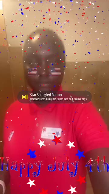 Preview for a Spotlight video that uses the Fourth Of July Lens