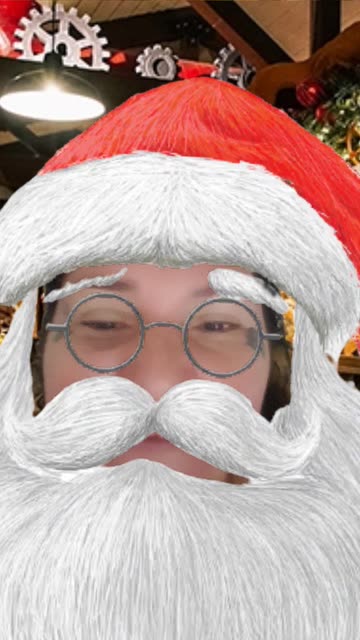 Preview for a Spotlight video that uses the Santa Claus Lens