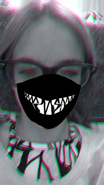 Preview for a Spotlight video that uses the evil mask Lens