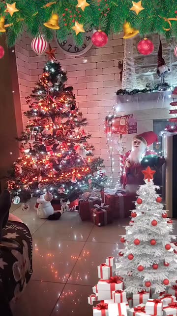 Preview for a Spotlight video that uses the Christmas Santa Lens