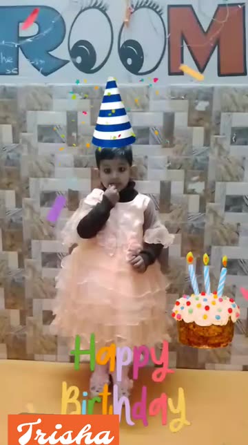 Preview for a Spotlight video that uses the Happy birthday Lens
