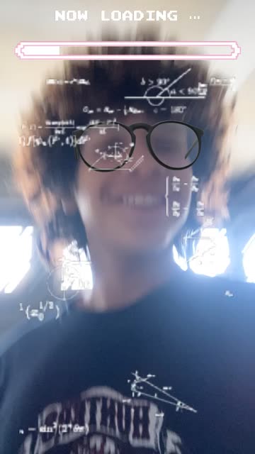 Preview for a Spotlight video that uses the Nerdy filter Lens