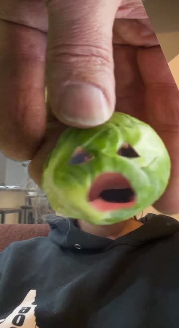Preview for a Spotlight video that uses the brussels sprouts Lens