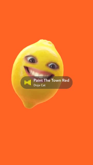 Preview for a Spotlight video that uses the Funny Lemon Lens