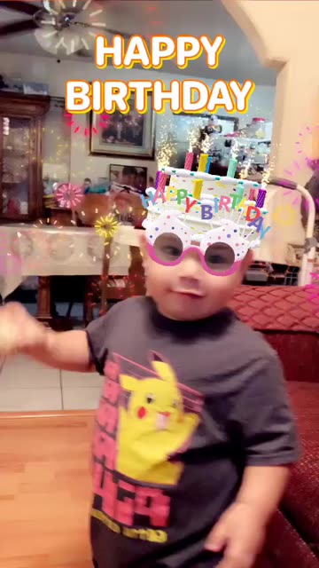 Preview for a Spotlight video that uses the Happy Birthday Lens