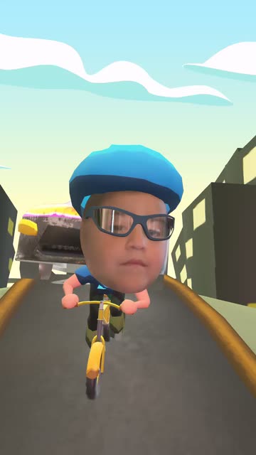 Preview for a Spotlight video that uses the Bike Chase Lens