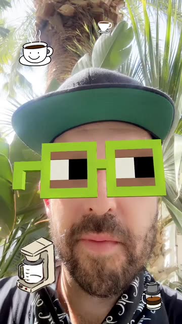 Preview for a Spotlight video that uses the NounsDAO Noggles Lens