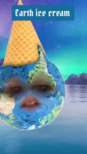 Preview for a Spotlight video that uses the Earth Ice Cream Lens