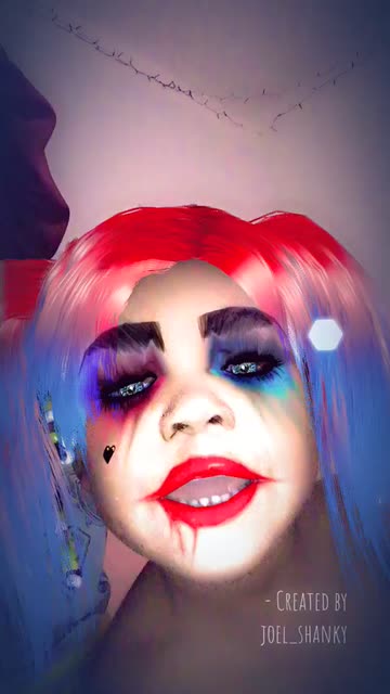 Preview for a Spotlight video that uses the Joker Harley Quinn Lens