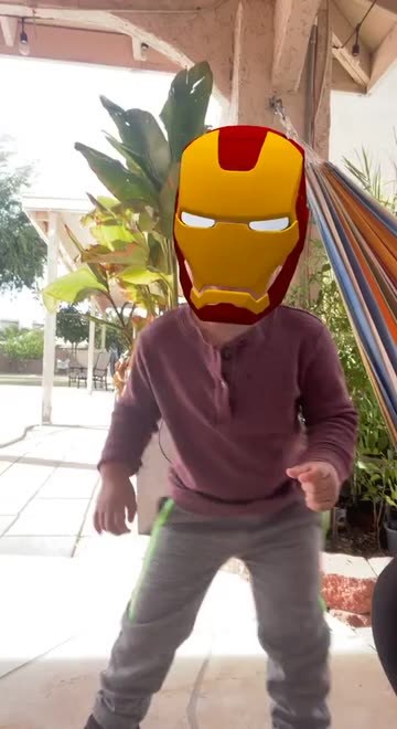 Preview for a Spotlight video that uses the Ironman Helmet Lens
