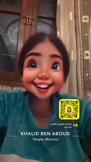 Preview for a Spotlight video that uses the Cartoon Kid 3 Lens