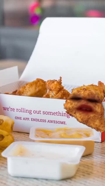 Preview for a Spotlight video that uses the Chick-Fil-A Nugget Lens