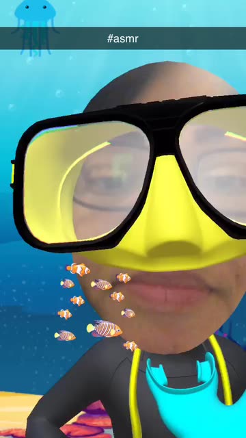 Preview for a Spotlight video that uses the Underwater Lens