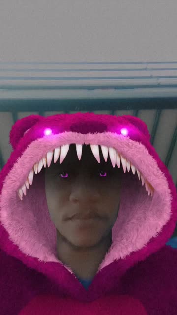 Preview for a Spotlight video that uses the Spooky Kigurumi Lens