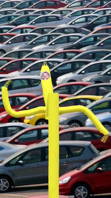Preview for a Spotlight video that uses the Dancing Tube Man Lens