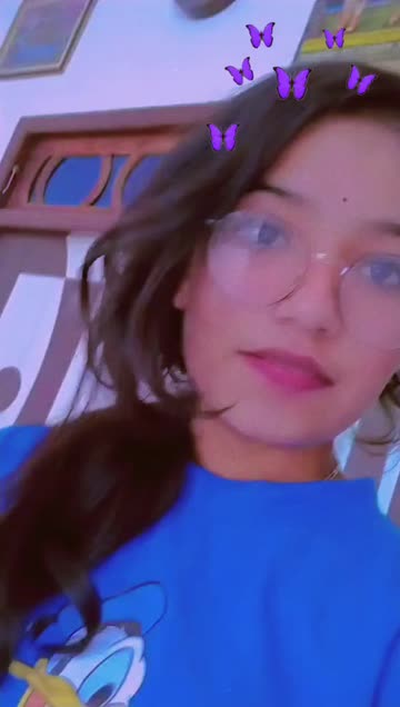 Preview for a Spotlight video that uses the purple butterflies Lens