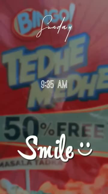 Preview for a Spotlight video that uses the Today Smile Face Lens