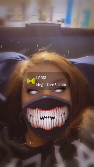 Preview for a Spotlight video that uses the Scary Mask Lens