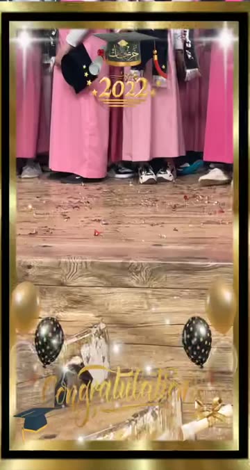 Preview for a Spotlight video that uses the Graduation 2022 Lens