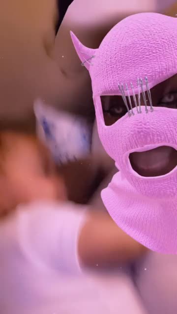 Preview for a Spotlight video that uses the Pink Balaclava Lens