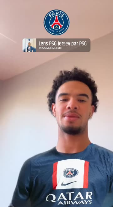 Preview for a Spotlight video that uses the PSG Jersey Lens
