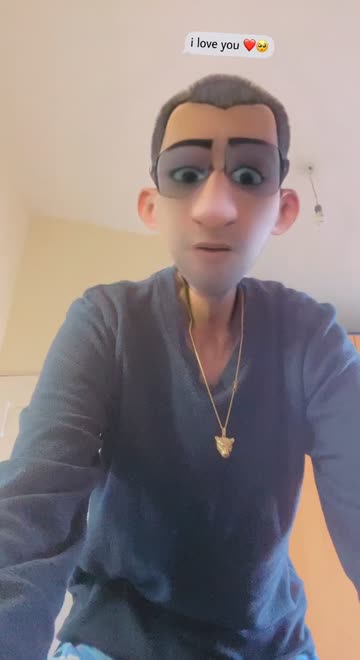 Preview for a Spotlight video that uses the LoveYou 3D Cartoon Lens