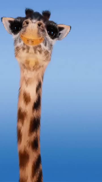 Preview for a Spotlight video that uses the Cute Giraffe  Lens