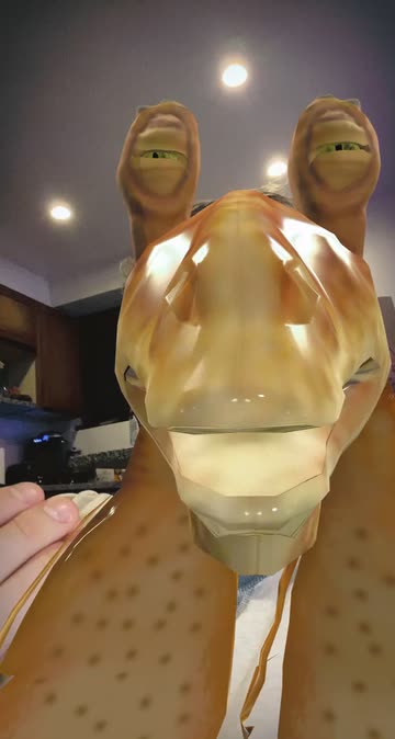 Preview for a Spotlight video that uses the Jar Jar Binks Lens