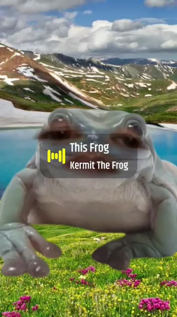 Preview for a Spotlight video that uses the Frog Face Lens