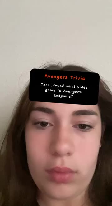 Preview for a Spotlight video that uses the Avengers Trivia Lens