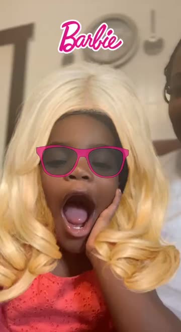 Preview for a Spotlight video that uses the BARBIE GIRL Lens