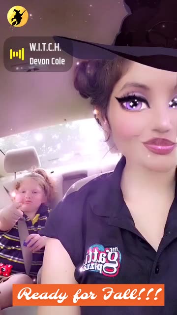 Preview for a Spotlight video that uses the Cartoon Witch Lens