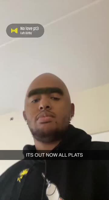 Preview for a Spotlight video that uses the Bald - eyebrows Lens