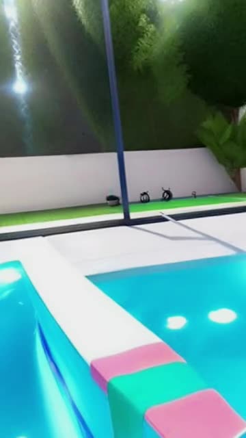 Preview for a Spotlight video that uses the Swimming Pool VR Lens