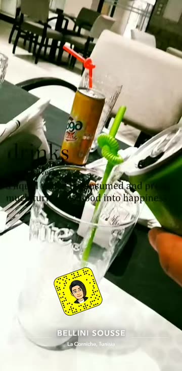 Preview for a Spotlight video that uses the drinks Lens