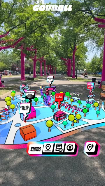 Preview for a Spotlight video that uses the GOVBALL AR compass Lens
