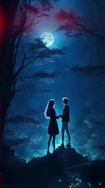 Preview for a Spotlight video that uses the Romantic Night Lens
