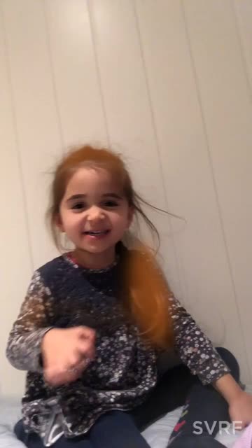 Preview for a Spotlight video that uses the Orange Hair Lens