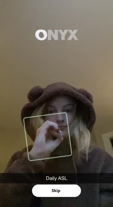 Preview for a Spotlight video that uses the ASL Alphabet Lens