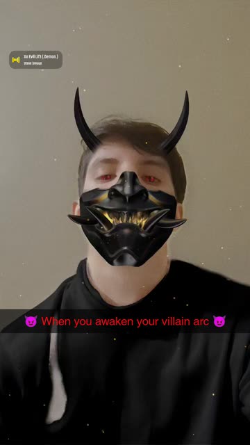 Preview for a Spotlight video that uses the Oni Mask Lens