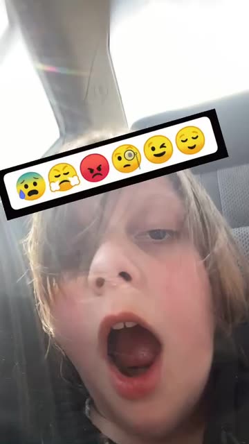 Preview for a Spotlight video that uses the Facemoji Challange Lens