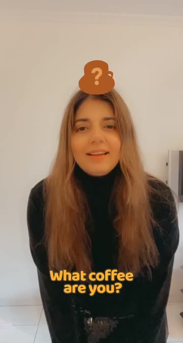 Preview for a Spotlight video that uses the What coffee are you? Lens