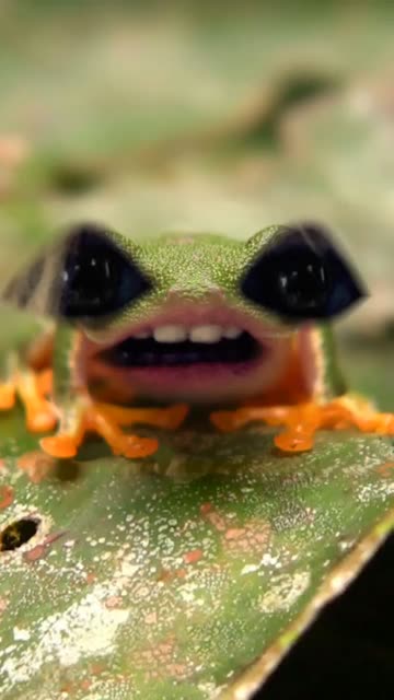 Preview for a Spotlight video that uses the Funny Frog Lens