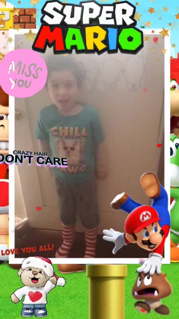 Preview for a Spotlight video that uses the Mario Bros Frame Lens
