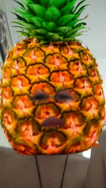 Preview for a Spotlight video that uses the Pineapple Head Lens