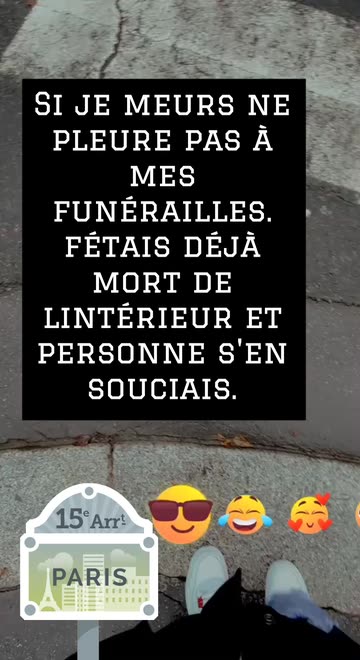 køber en anden Mus Si je meurs ne pleure pas à mes funérailles. fétais déjà mort de lintérieur  et personne s'en souciais. | Spotlight på Snapchat