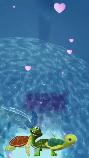 Preview for a Spotlight video that uses the Sea Turtles Lens